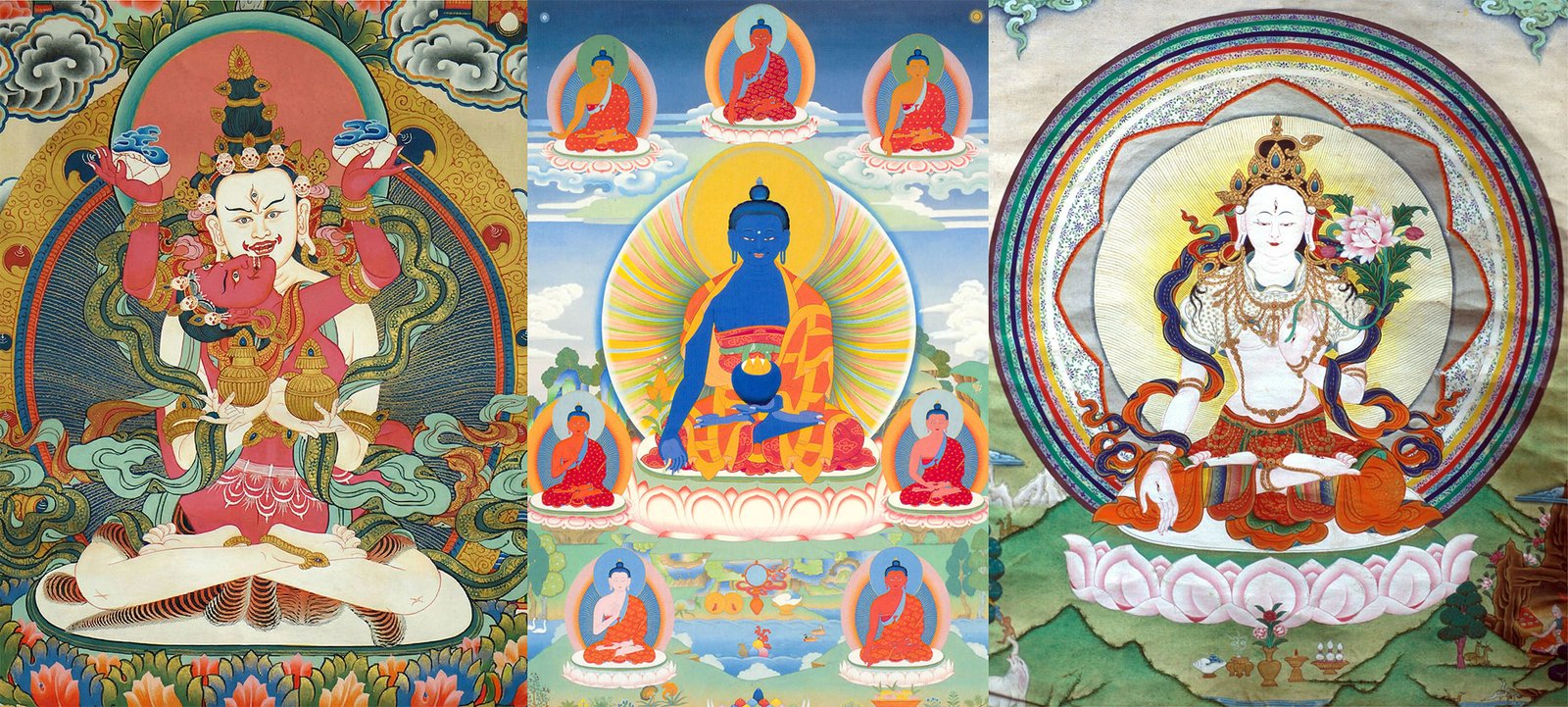 The three healing deities - The Path of Tantric Healing